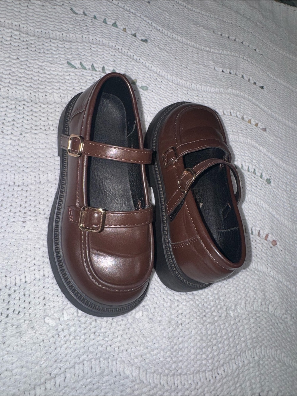 Classic Brown Mary Jane Kids Shoes - School Dress Loafers